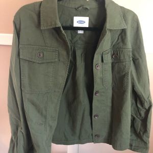 Old Navy green swing jacket
